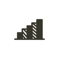 Finance and business glyph, silhouette icon. UI icon in a flat design. Thin outline icons vector