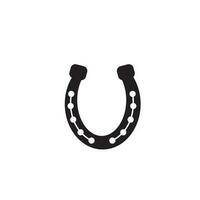 Horseshoe icon. Luck symbol. Vector
