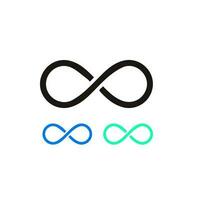 Infinity symbol. Vector illustration