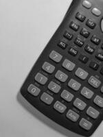 Close up photo of the buttons in the scientific calculator.