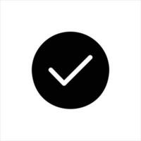 checkmark in flat design style vector
