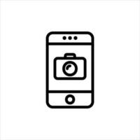 camera in flat design style vector