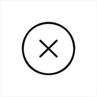 wrong in flat design style vector