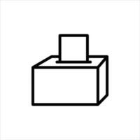 box in flat design style vector