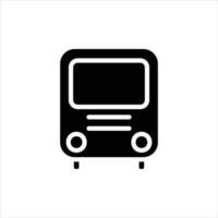 bus in flat design style vector