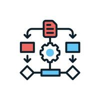 Algorithm icon in vector. Illustration vector