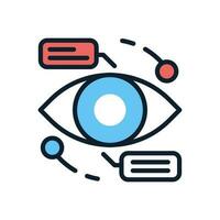 Computer Vision icon in vector. Illustration vector