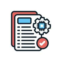 File Setting icon in vector. Illustration vector