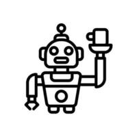 personal robot icono en vector. ilustración vector