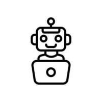 Bot Assistant icon in vector. Illustration vector