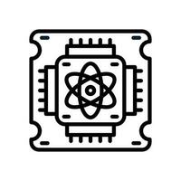 Quantum Computer icon in vector. Illustration vector