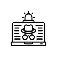 Cyber Crime icon in vector. Illustration vector