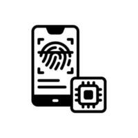 Biometric Scanner icon in vector. Illustration vector
