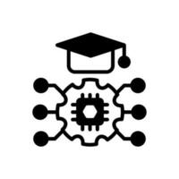 AI Learning icon in vector. Illustration vector