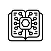 AI Knowledge icon in vector. Illustration vector