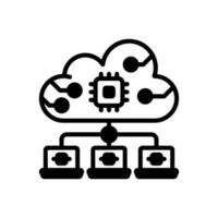 Multi-agent System icon in vector. Illustration vector