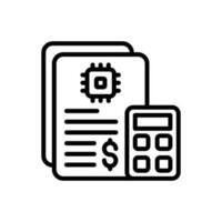 AI in Finance icon in vector. Illustration vector