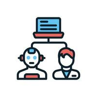 Turing Test icon in vector. Illustration vector