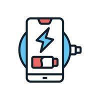 Wireless Charging icon in vector. Illustration vector