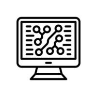 Deep Learning icon in vector. Illustration vector