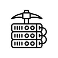 Data Mining icon in vector. Illustration vector