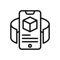 Augmented Reality icon in vector. Illustration vector