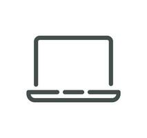 Personal devices related icon outline and linear vector. vector