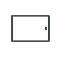 Personal devices related icon outline and linear vector. vector
