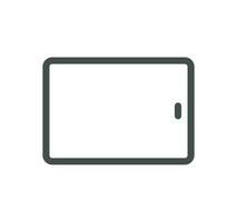 Personal devices related icon outline and linear vector. vector