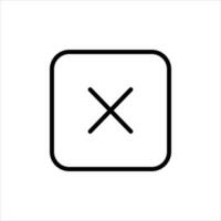 wrong in flat design style vector