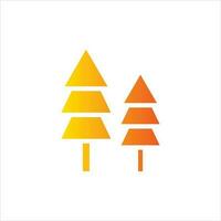 nature in flat design style vector
