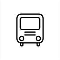 bus in flat design style vector