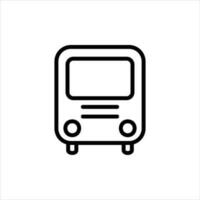 bus in flat design style vector