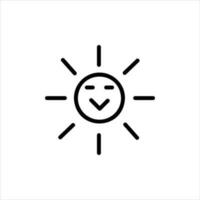 sun in flat design style vector