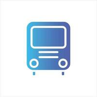 bus in flat design style vector