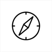 compass in flat design style vector