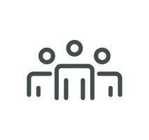 Search engine optimization related icon outline and linear vector. vector
