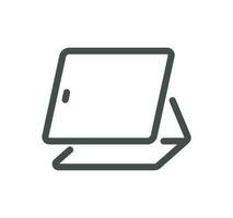 Personal devices related icon outline and linear vector. vector