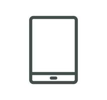 Personal devices related icon outline and linear vector. vector