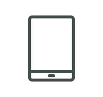 Personal devices related icon outline and linear vector. vector