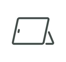 Personal devices related icon outline and linear vector. vector