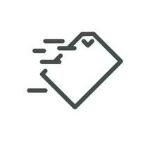 Document flow management related icon outline and linear vector. vector