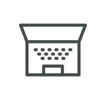 Personal devices related icon outline and linear vector. vector