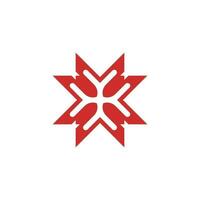 Vector icon simple logo with pointed corners