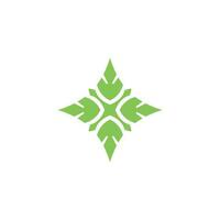 Vector icon simple logo with pointed corners