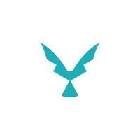 Bird logo Vector icon luck symbol flying bird symbol