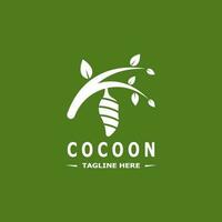 Cocoon logo vector illustration design template