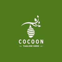 Cocoon logo vector illustration design template