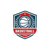 baloncesto logo diseño vector ilustración