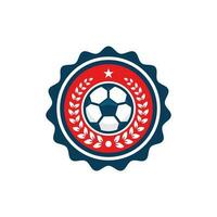 Football soccer logo design vector illustration